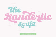 The Kanderlic - Retro Script Font, a Script Font by Ekahermawan (Thumbnail 8 of 10)