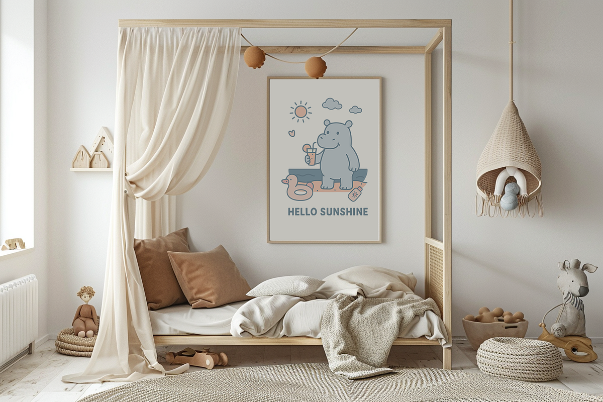 Hippo Beach Days — Clipart Bundle, an Animal Illustration by Mariia Kovalchuk (Photo 2 of 13)