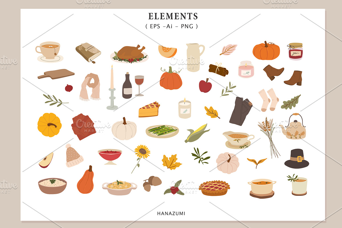 Happy Thanksgiving Day!, an Illustration by Hanazumi (Photo 2 of 14)