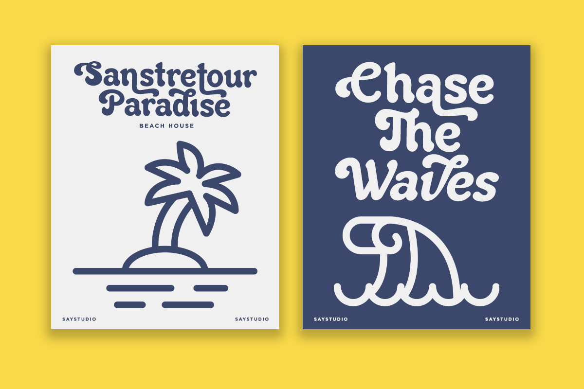 Estrella - Aesthetic Retro Font, a Serif Font by Say Studio (Photo 4 of 13)