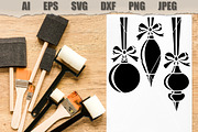 Stencil Christmas Decor Vector, a Decorative Illustration by MARYCRAFTIRIA (Thumbnail 2 of 3)