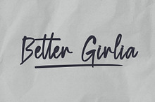 Better Girlia Handwriting Font