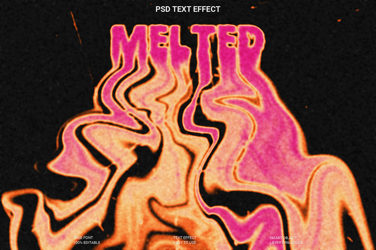 Melted Fire Text Effect PSD, a Layer Style Add-On by Imamul001