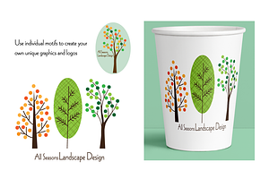 Seasonal Trees Clipart