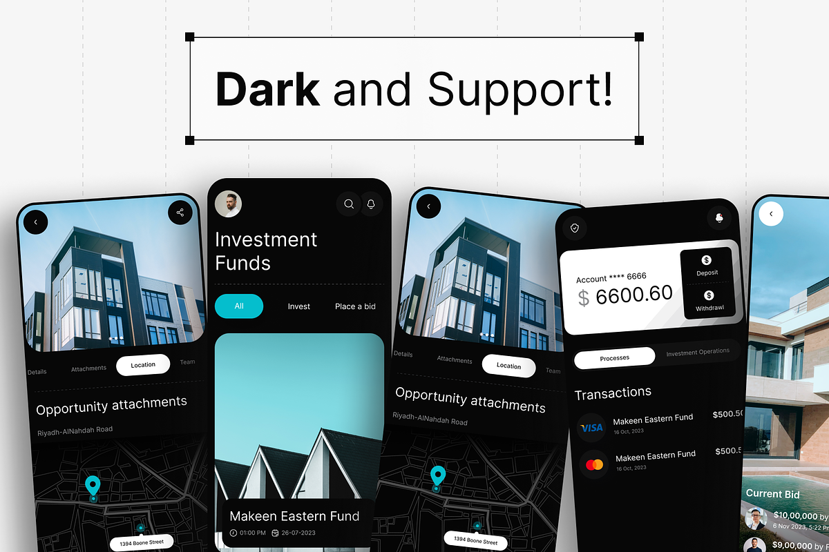 Investnest Property Investment uikit, an UI Kit Template by Fluttertop (Photo 3 of 6)