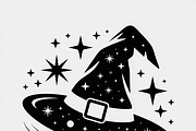 Halloween witch hat designed, an Illustration by Amazin_art (Thumbnail 15 of 21)