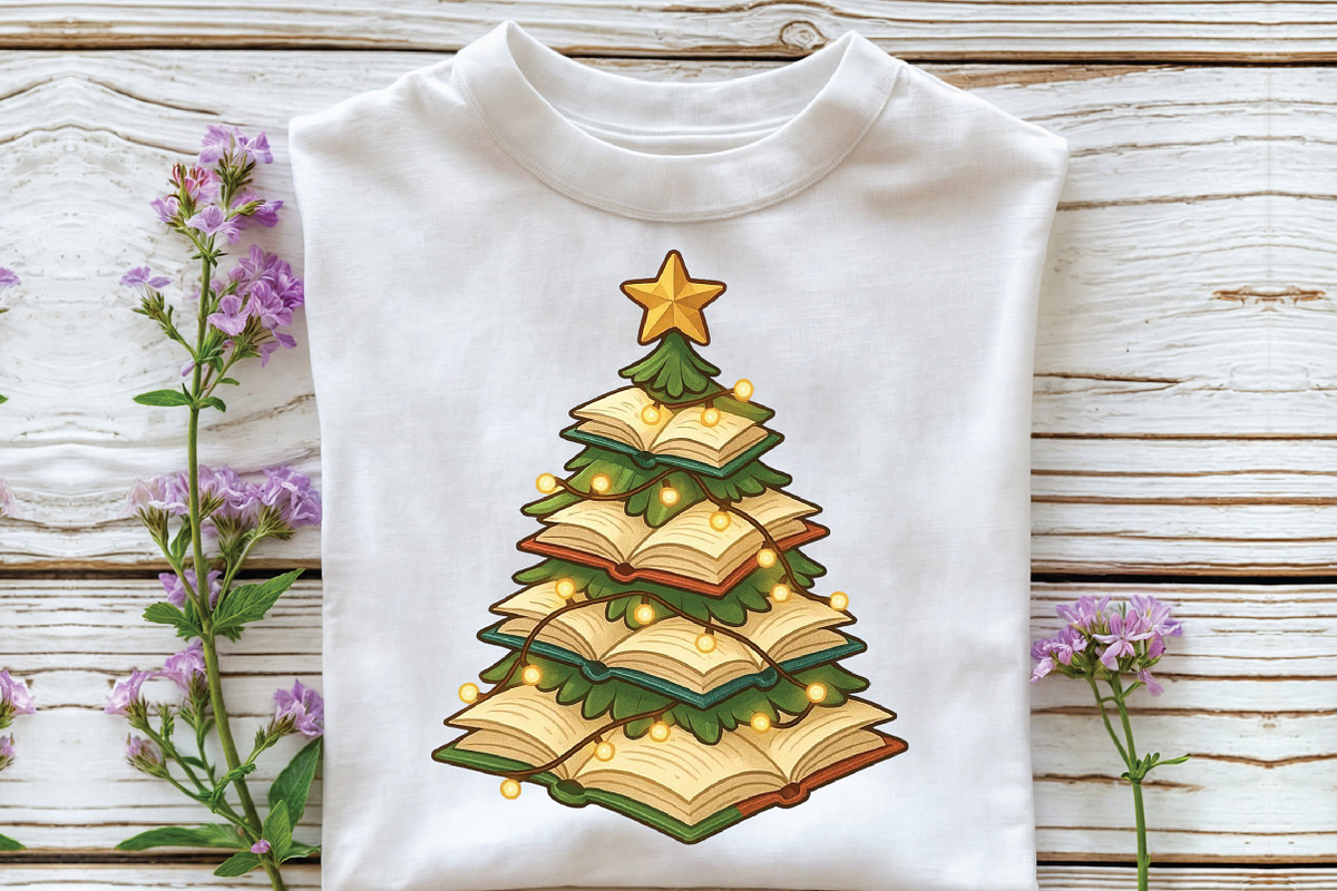 Books Christmas Tree Teacher PNG, an Illustration by CraftArtStudio (Photo 2 of 4)