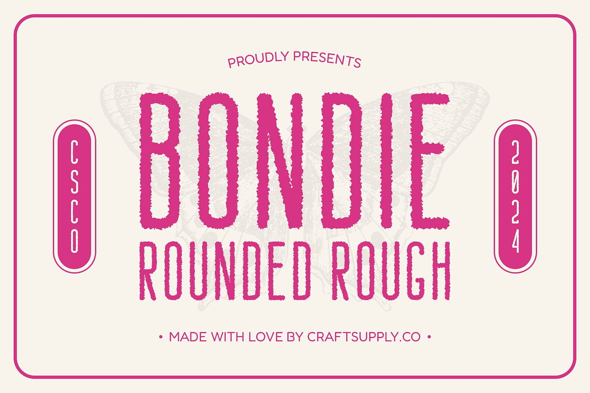 Bondie Rounded Rough, a Sans Serif Font by Craft Supply Co. (Photo 1 of 8)