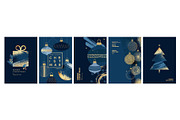 Set of Christmas and New Year Cards, a Seasonal Illustration by PureSolution (Thumbnail 2 of 5)