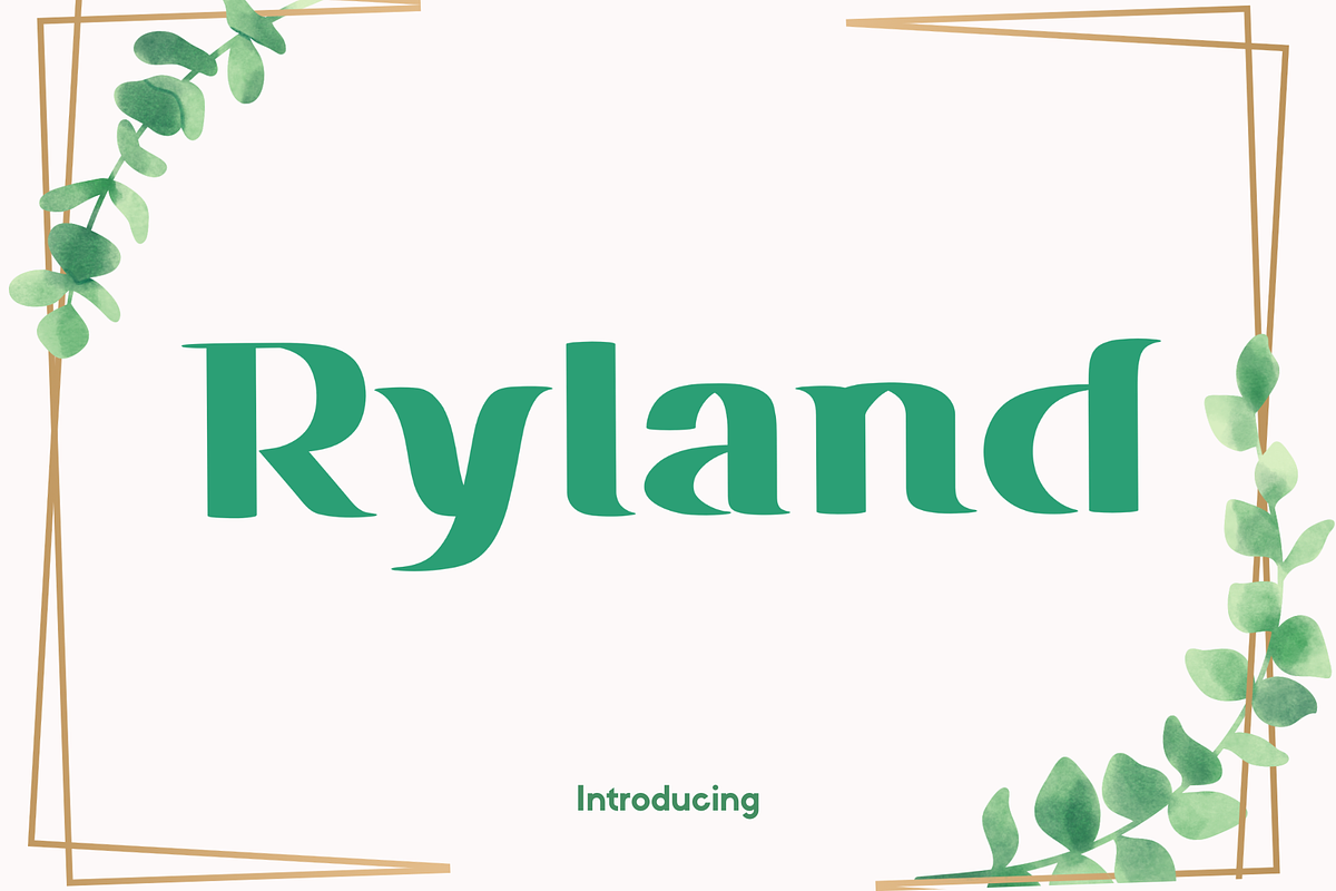 Ryland Font, a Script Font by Cutie_Kate_Studio (Photo 1 of 13)