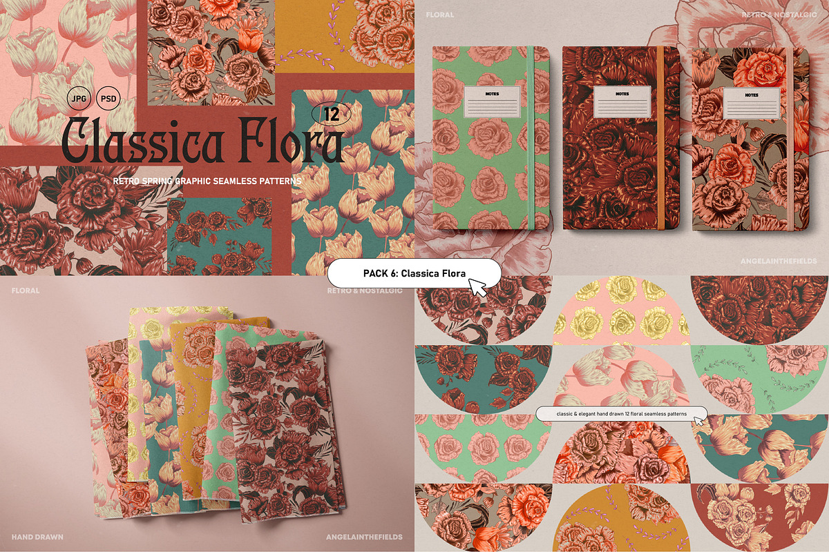 Retro Pattern Library 80% OFF, a Pattern Graphic by angelainthefields (Photo 8 of 25)
