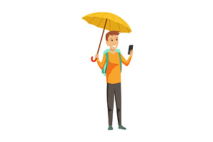 A pixel art of a man with an, a Technology Illustration by the8monkey