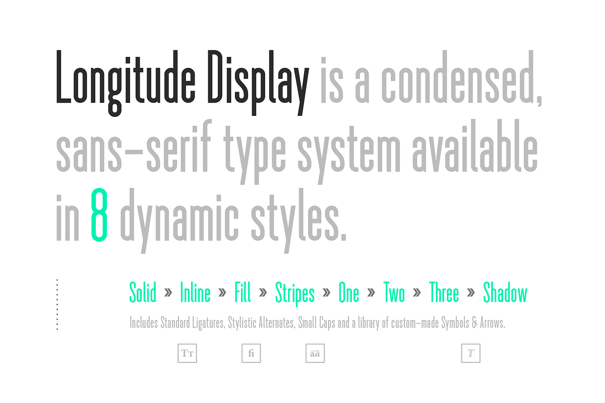Longitude Display Font System preview 4
