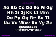 Zurimono - Monospaced Display, a Sans Serif Font by Bentype Studio (Thumbnail 2 of 7)