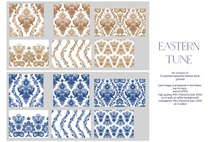 Eastern Tune Seamless Pattern