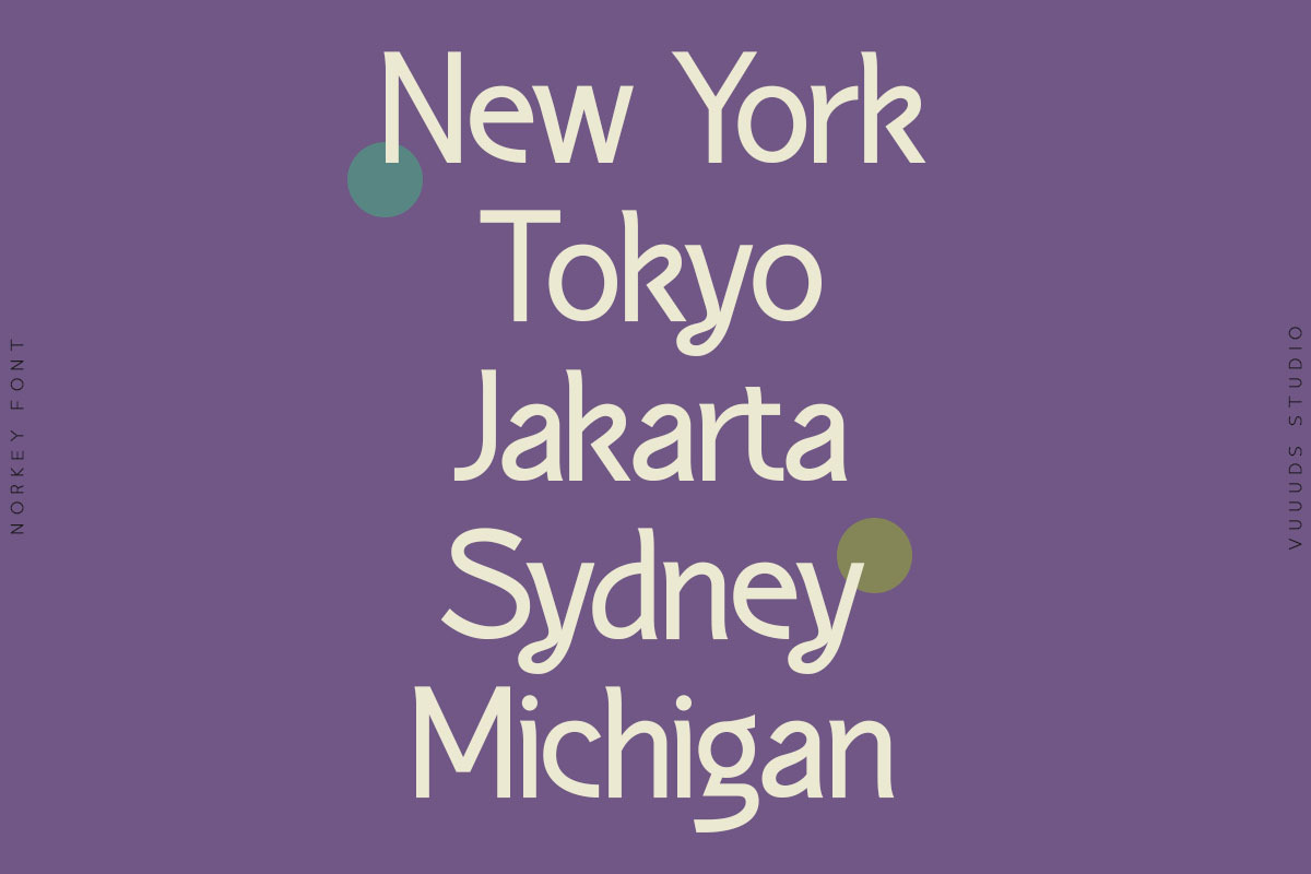 Norkey Font, a Sans Serif Font by vuuuds (Photo 10 of 12)