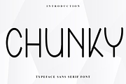 Chunky, a Sans Serif Font by InermediaSTUDIO (Thumbnail 1 of 8)