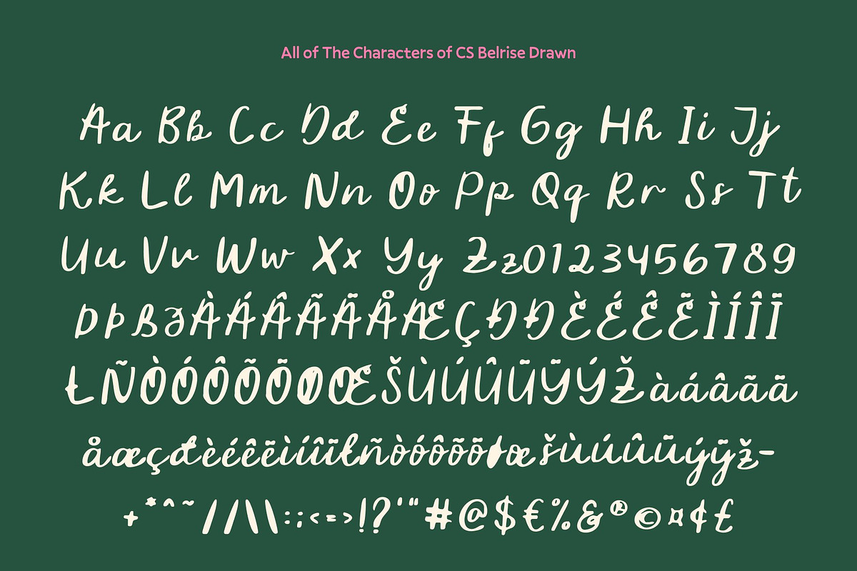 CS Belrise Drawn, a Script Font by Craft Supply Co. (Photo 8 of 8)
