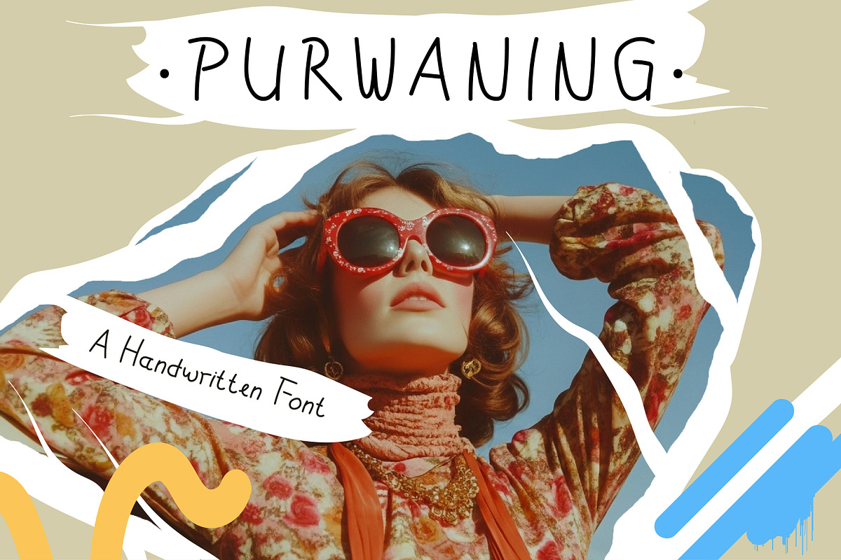 Purwaning - Handwritten, a Font by Sanskertype Studio (Photo 1 of 5)