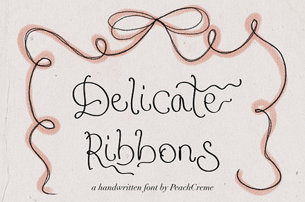 Delicate Ribbons // Quirky Script
