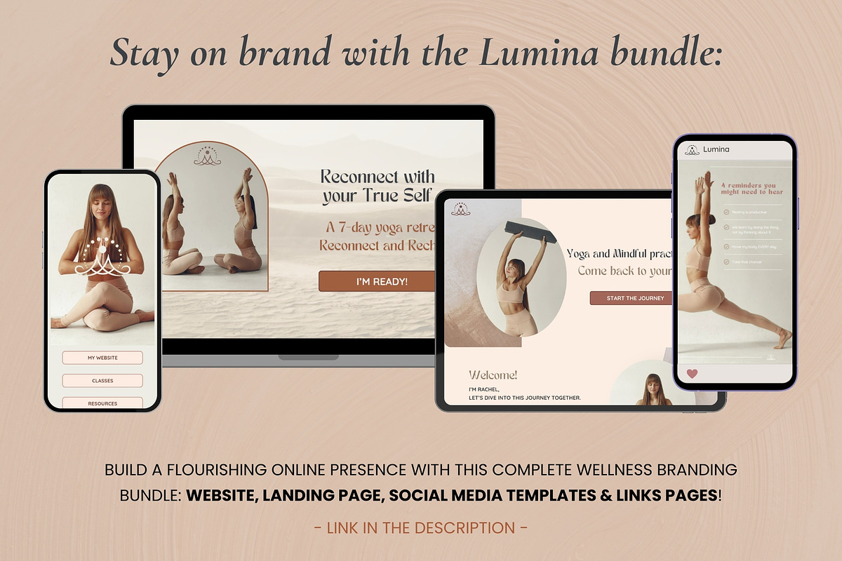 Wellness Links Page - Canva, a Landing Page Template by Unalome Design Studio (Photo 4 of 4)