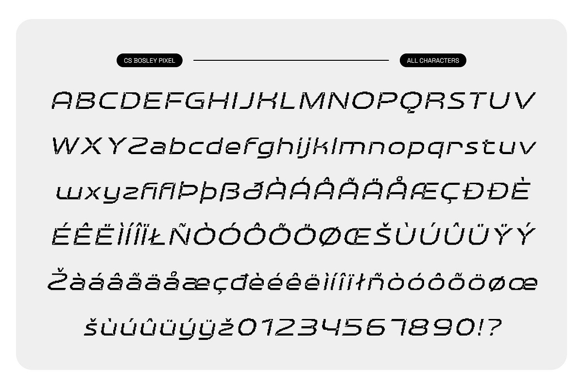 CS Bosley Pixel, a Sans Serif Font by Craft Supply Co. (Photo 8 of 8)
