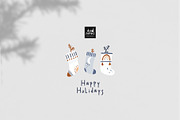 Boho Christmas - vector collection, a Seasonal Illustration by avdnadi (Thumbnail 11 of 11)
