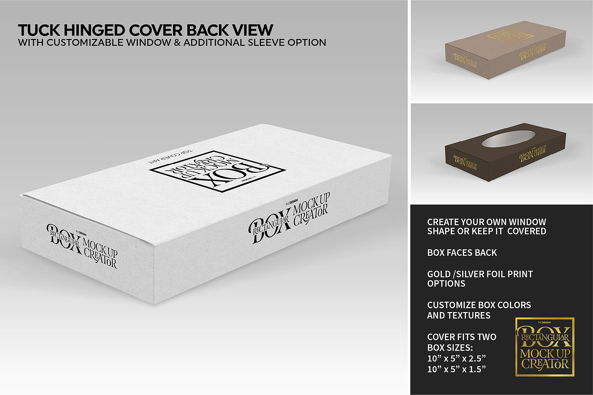 Rectangular Box Mock Up Creator, a Packaging Mockup by INCDesign (Photo 10 of 44)