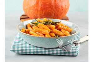 Pumpkin potato gnocchi easy Italian, a Food & Drink Photo by Lifemorning