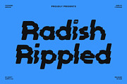CS Radish Rippled, a Sans Serif Font by Craft Supply Co. (Thumbnail 1 of 8)
