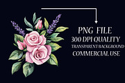 Watercolor Fall Flower Clipart, an Illustration by Libby Wishes (Thumbnail 6 of 7)