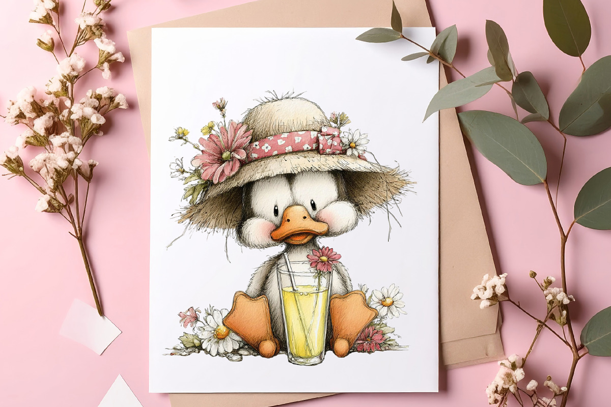 Beach Summer Goose Png Clipart, an Illustration by SinaCreation (Photo 6 of 9)