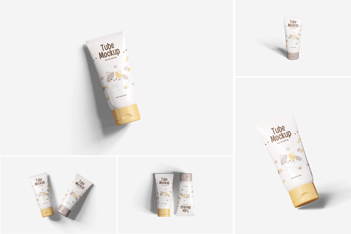 Tube Mockup, a Packaging Mockup by Indah (Photo 1 of 6)