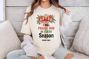 I Will Praise Him, Christmas Cross P, an Illustration by Libby Wishes (Thumbnail 3 of 6)