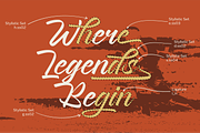 Rayhan Script Bold Handwritten Font, a Script Font by Namela Studio (Thumbnail 7 of 10)