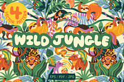 WILD JUNGLE, a Pattern Graphic by PenguinHouse (Thumbnail 1 of 9)