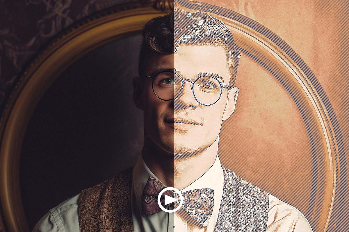 Vintage & Retro Effect FX Photoshop, an Action Add-On by Studio Retouch (Photo 3 of 15)