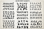 9 set of Vector sport silhouette, an Object Graphic by Giordano Aita Graphics (Thumbnail 1 of 11)
