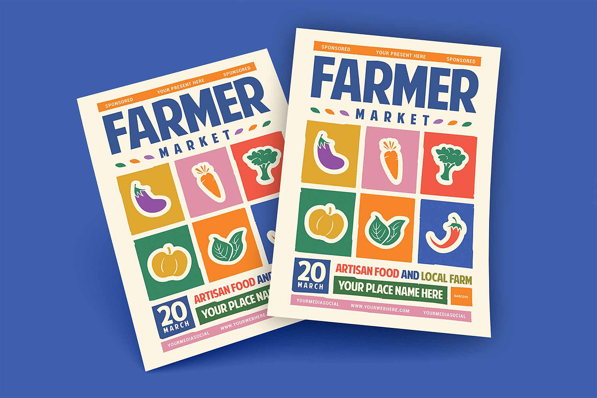 Farmer Market Flyer, a Templates & Theme by megarez (Photo 2 of 3)
