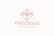 Precious Gemstone Book Logo, a Branding & Logo Template by Signatoro (Thumbnail 3 of 3)