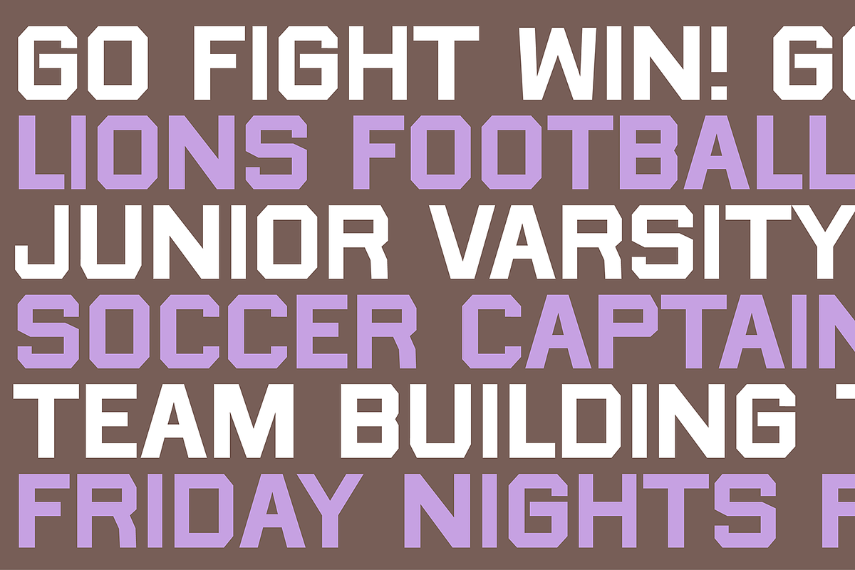 FOOTBALL SEASON Sporty Block Font, a Sans Serif Font by Blush Font Co. (Photo 2 of 6)