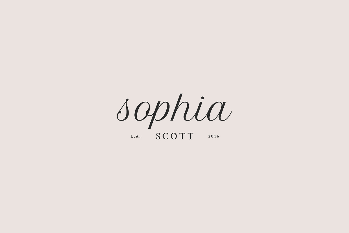 Sophia Premade Logo, a Branding & Logo Template by studiolmh (Photo 5 of 6)