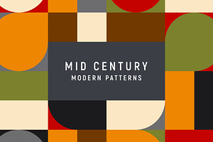 Geometric Mid Century Modern Pattern