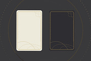 Vector Tarot Card Frame Templates, a Decorative Illustration by PsychocheArt (Thumbnail 8 of 9)