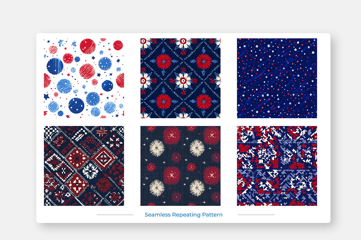 Red, White and Blue Bundle, a Pattern Graphic by karenfoleyphoto (Photo 4 of 6)