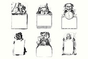 Electrotype Character Banners, an Animal Illustration by Blue Line Design (Thumbnail 4 of 6)