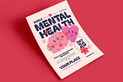 Retro World Mental Health Flyer, a Flyer Template by VectorVactory (Thumbnail 2 of 3)