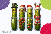 Christmas Pickles Clipart, an Illustration by designcity5 (Thumbnail 1 of 8)