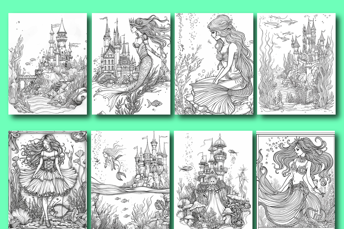 Vintage Fairytale Coloring Pages 3, a Person Illustration by Design Zone (Photo 5 of 6)