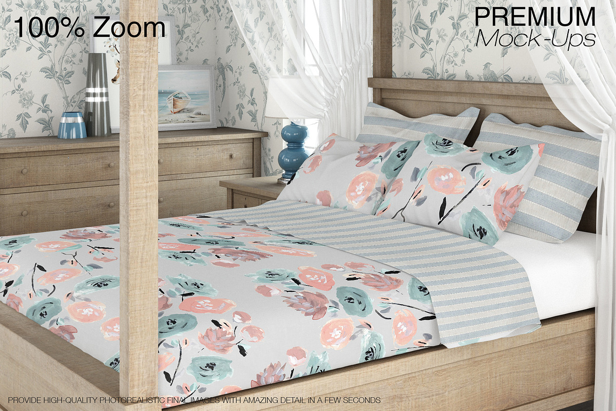 Bed Linens Bundle - 30 Mockups, an Apparel Mockup by mock-ups (Photo 34 of 35)